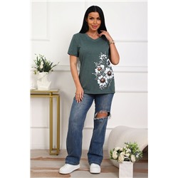 Женская футболка 29540 / зеленый