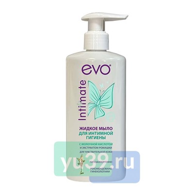 EVO Жидкое мыло для интимной гигиены для чувствительной кожи, 200 мл.