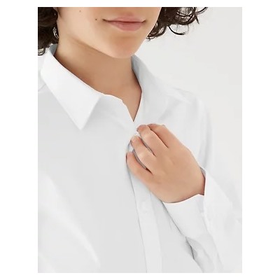 2pk Boys' Slim Fit Non-Iron School Shirts (2-18 Yrs)