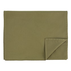 Дорожка на стол из хлопка оливкового цвета из коллекции Essential, 45х150 см