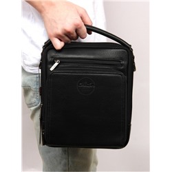 Cумка муж искусственная кожа Cantlor-G 369L-5,  2отд,  3внеш+3внут/карм,  плечевой ремень,  черный 262087