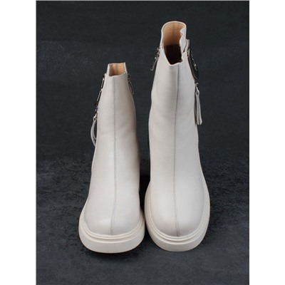 04-M3-L802 BEIGE Ботинки зимние женские (натуральная кожа, натуральный мех)