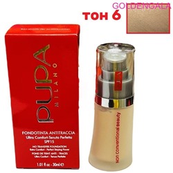 Тональный крем fondotinta antitraccia 30 мл тон 6