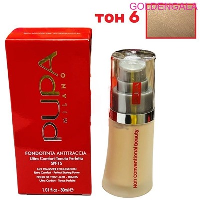 Тональный крем fondotinta antitraccia 30 мл тон 6