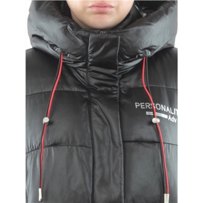 YR-956 BLACK Пальто зимнее женское АЛИСА (200 гр. холлофайбера)