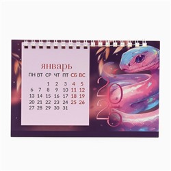 Новый год. Календарь 2025 настольный с отрывными листами «365 дней счастья», 16,9 х 14 см