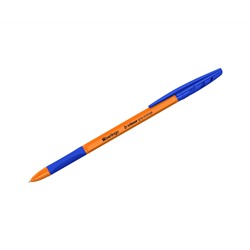 Ручка шариковая Berlingo "Tribase grip orange" синяя, 0,7мм, грип