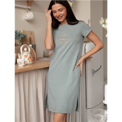 Платье из премиального хлопка с авторским принтом