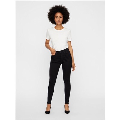 Vero Moda Sophia скинни джинсы черные с высокой талией M34