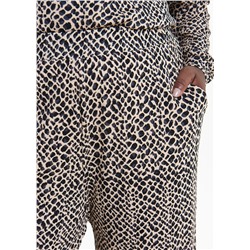 Papaya Curve Animal Print Wide Leg Trousers