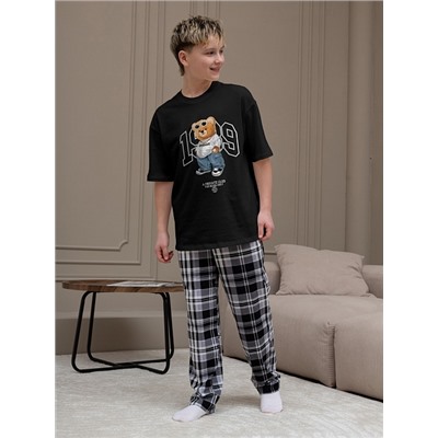 Детский костюм для мальчика Мишель-3 КМ-217 / чёрный