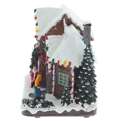 GAEM Фигурка декоративная "Рождество" (4 мелодии, подсвет, движ, 3xAA н/п, +USB), L23 W16,5 H21 см