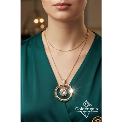 Украшение на шею цепочка длинная с кулоном П21 Арт 2145/10