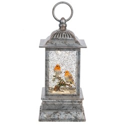 GAEM Изделие декоративное "Фонарь" (подсвет, вьюга, 3хАА н/п), L10 W10 H27 см