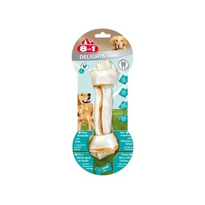 Косточка 8in1 DENTAL DELIGHTS L, для крупных собак, с курицей и минералами