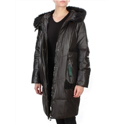 21-985 BLACK Пальто зимнее женское AIKESDFRS (200 гр. холлофайбера)