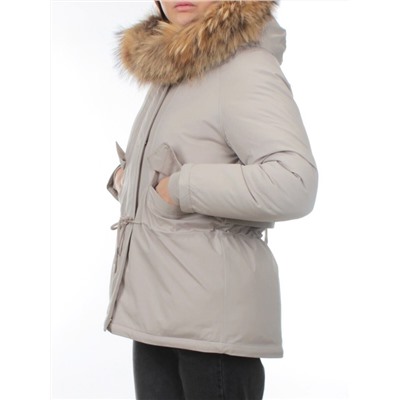 7350 BEIGE Куртка зимняя женская (200 гр. холлофайбер)