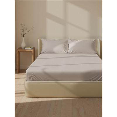 Простыня на резинке SL Home Modal 140×200+30 см, серая