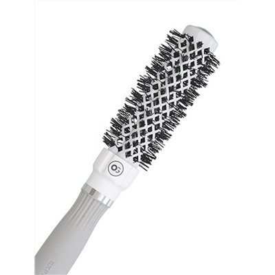 Olivia Garden Термобрашинг для укладки волос / Expert Blowout Grip White & Grey, 25 мм, бело-серый