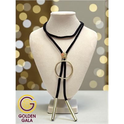 Кулон-галстук на текстильном шнуре "Женская грация" Арт КШ2130/24