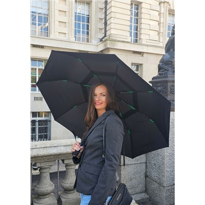 G840-01 Black (Черный) Зонт мужской автомат Fulton