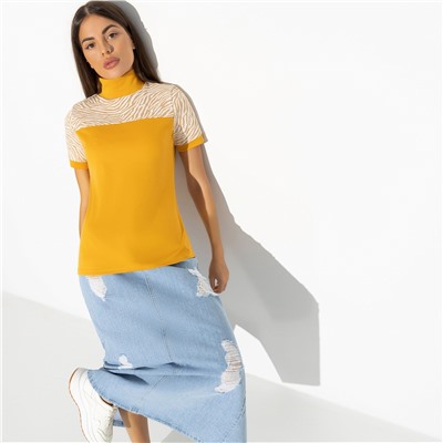 Водолазка комбинированная, С тобой вдвоём (fashion)