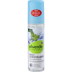 alverde NATURKOSMETIK Deozerstäuber Wasserminze Дезодорант Аэрозоль  Водяная линия Морские минералы, 75 мл