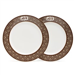 НАБОР ТАРЕЛОК ЗАКУСОЧНЫХ LEFARD "HORSE CLUB" 2 ШТ. 20,5 СМ (КОР=24ШТ.)