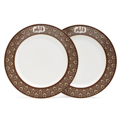 НАБОР ТАРЕЛОК ЗАКУСОЧНЫХ LEFARD "HORSE CLUB" 2 ШТ. 20,5 СМ (КОР=24ШТ.)
