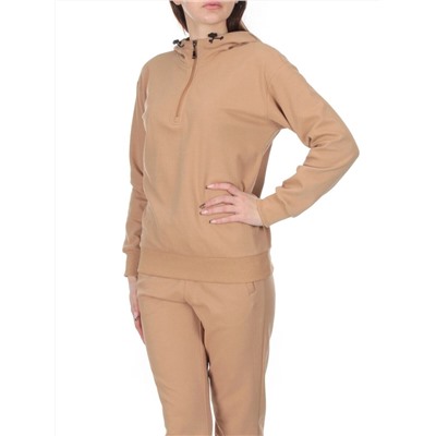 NO06 BEIGE Костюм спортивный женский (хлопок 90%, полиэстер 10%)