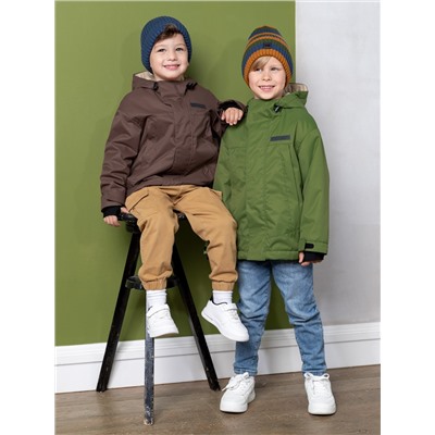 Куртка утепленная для мальчика NIKASTYLE 4м3324 орех Nikastyle