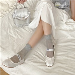 Comfortable breathable thin Japanese colored summer knee socks, mid-length