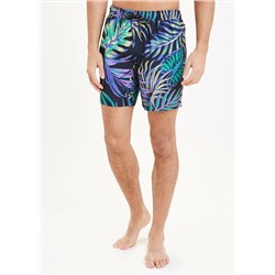Leaf Print Swim Shorts