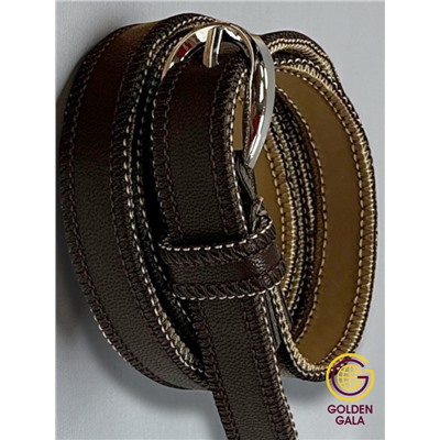 Ремень женский из экокожи 1,5х111 см Р3 тип 3