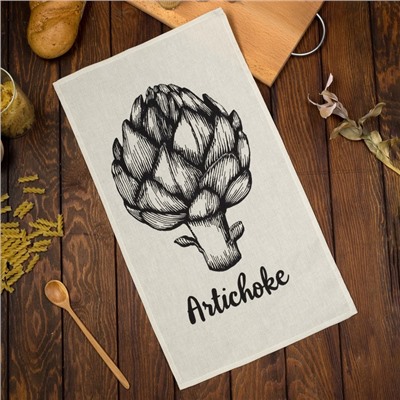 Полотенце кухонное Доляна Artichoke 35х60 см, 100% хлопок, 160г/м2
