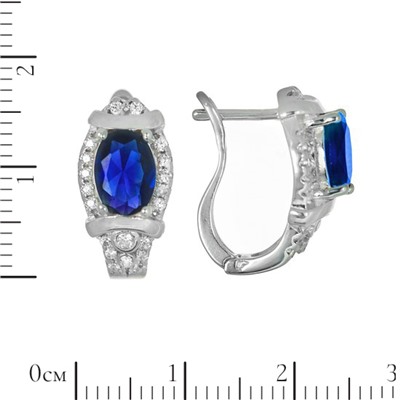 Серьги 'Адель' с фианитами ТШСК.736Ф11.37