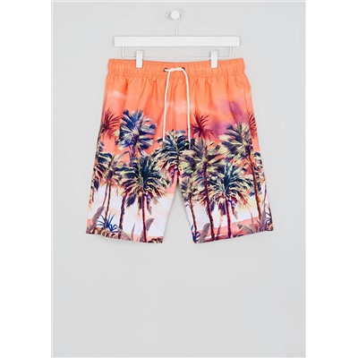 Palm Print Swim Shorts