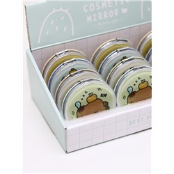 Набор зеркал «Capybara», circle, шоу-бокс 12 шт. (4 цвета)