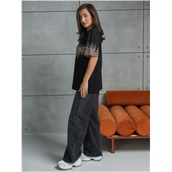 Футболка "Саваж" черный женская