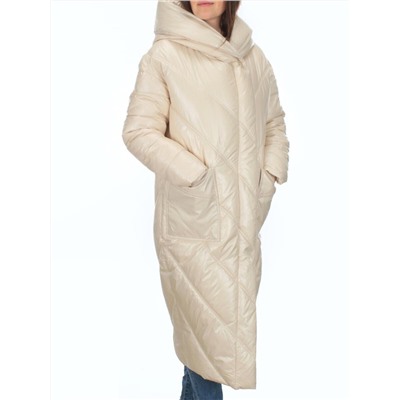 21-381 LT. BEIGE Пальто зимнее женское (200 гр. тинсулейт)