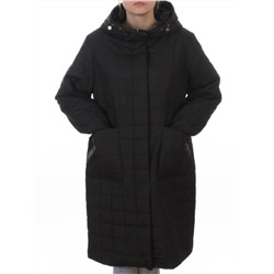 9605 BLACK Куртка стеганная демисезонная женская (100 гр. синтепон)