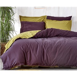 2 сп. Евро Комплект Постельного Белья Cotton Saten Basic Mor XL - EcoCotton