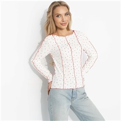 Лонгслив из хлопка, Громкий тренд (нежное чувство)