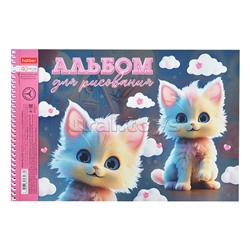 Альбом для рисования 40л. "Котики-зефирки"
