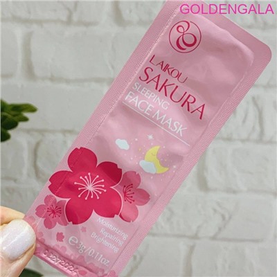 LAIKOU SAKURA SLEEPING FACE MASK Ночная маска с сакурой 3 г 089528