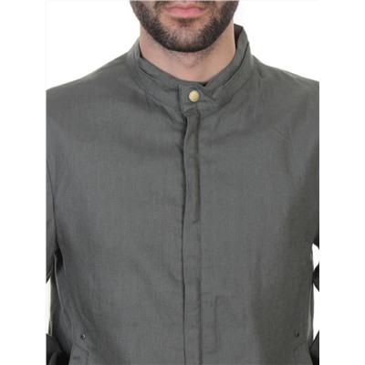 5886 GREY/GREEN Ветровка мужская DSG DONG (100% лён)