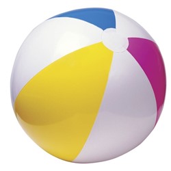 Игрушка мяч пляжный 61 см Glossy Panel Intex (59030NP)