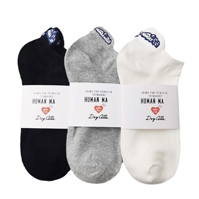 [日版潮牌春夏新款雪山字母刺绣船袜纯棉ins风男女运动外穿短袜]