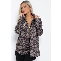 Рубашка Всегда на стиле (серый лео) Б12407-7