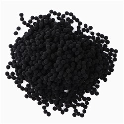 Набор текстильных деталей для декора. Помпоны для творчества «Чёрные», 55 г